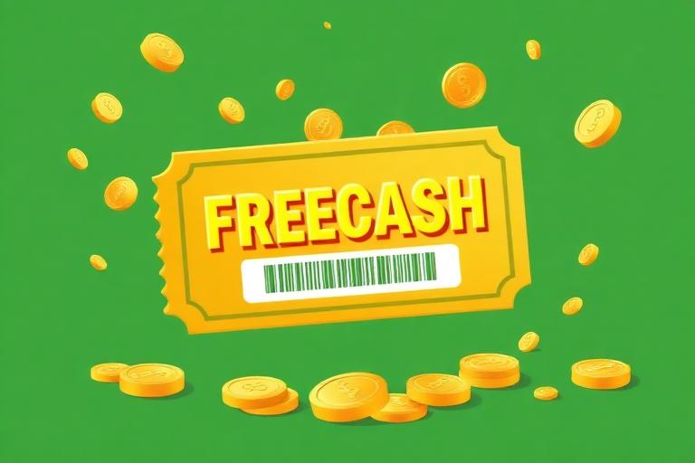 Freecash bonus code ticket with coins and rewards