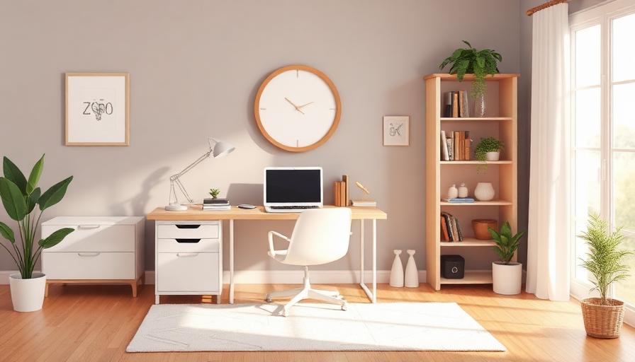 Home workspace without costs with laptop and desk lamp